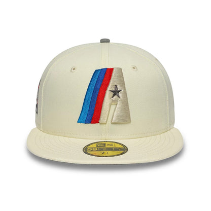 Pictured is this MLB Cooperstown Anniversary Houston Astros 59FIFTY Fitted cap in white. 3
