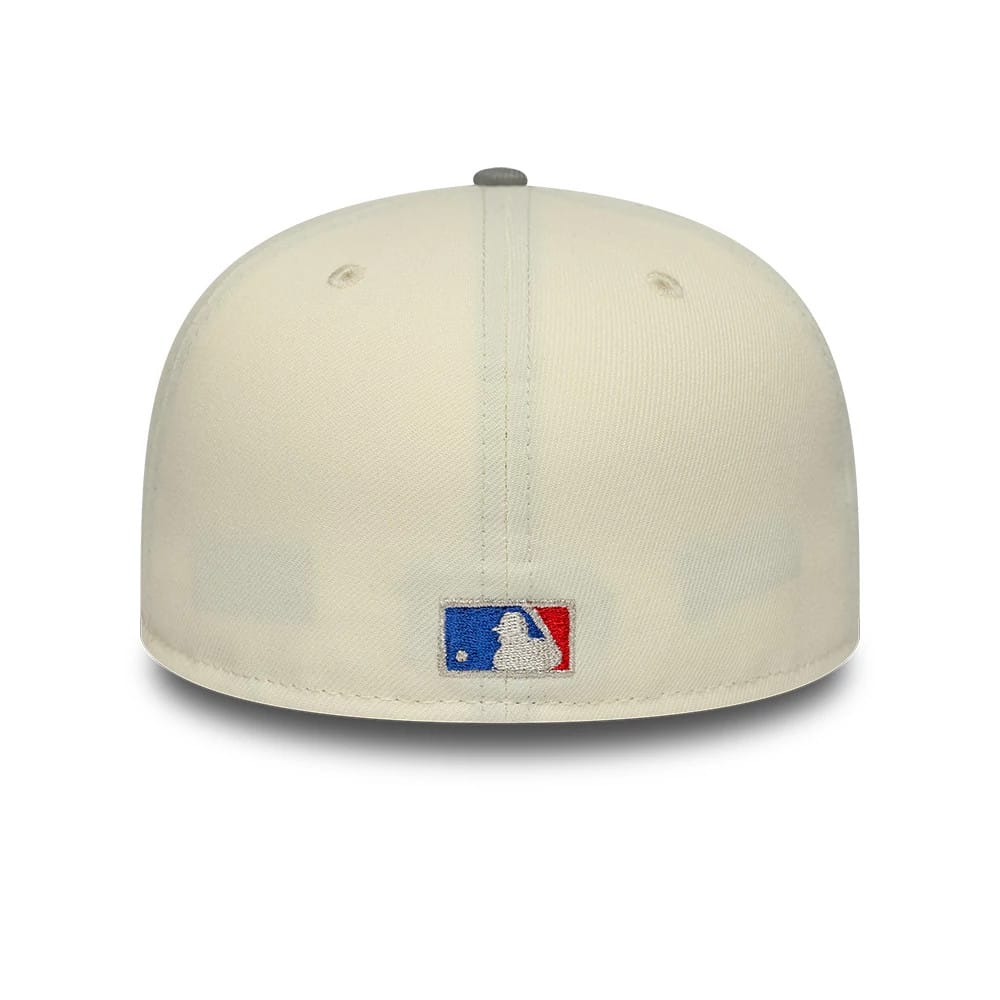 Pictured is this MLB Cooperstown Anniversary Houston Astros 59FIFTY Fitted cap in white. 5