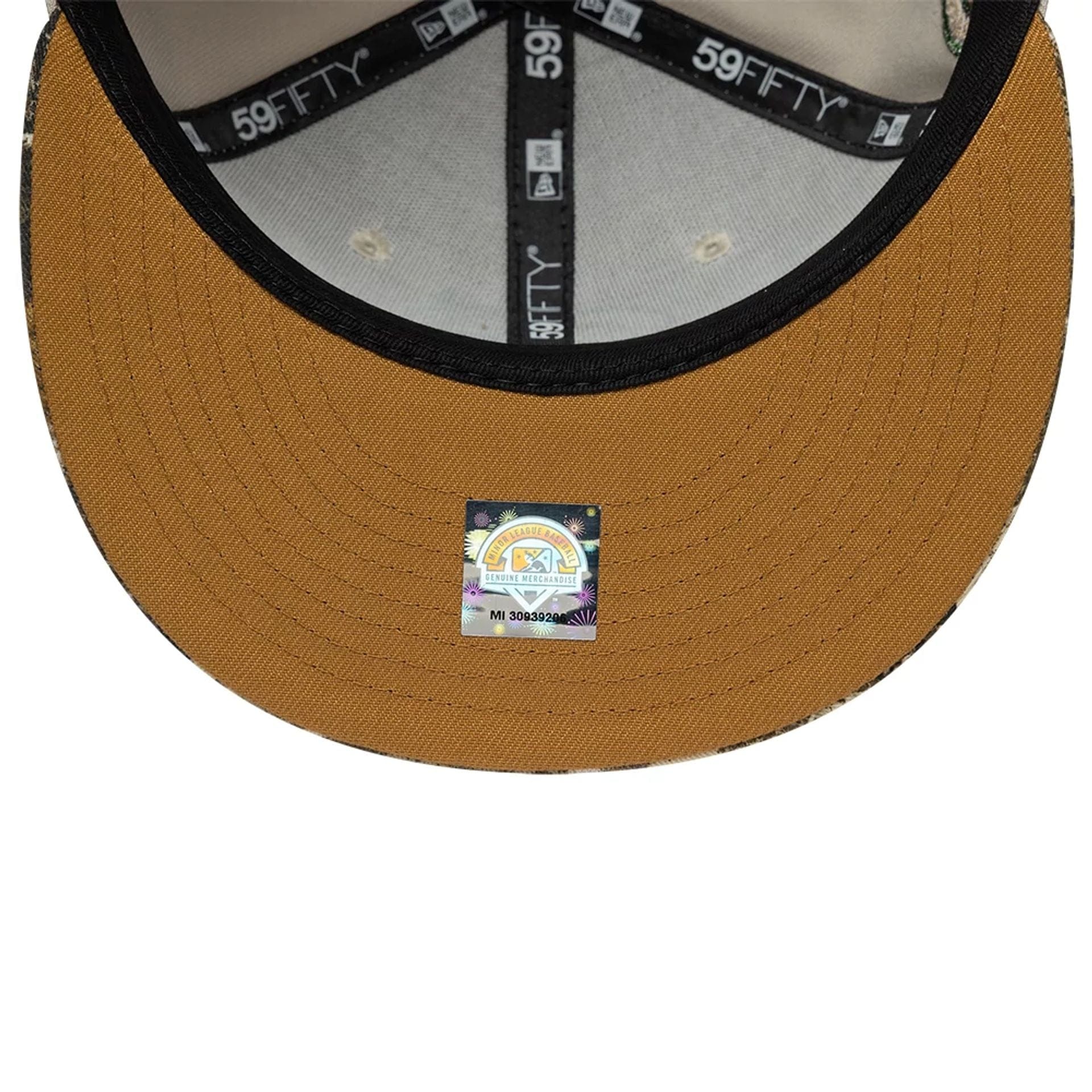 Pictured is this MiLB Hometown Portland Beavers 59FIFTY Fitted cap in beige. 2