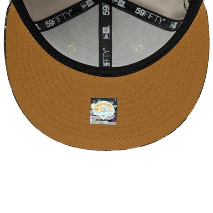 Pictured is this MiLB Hometown Portland Beavers 59FIFTY Fitted cap in beige. 2
