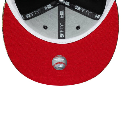 Pictured is this MLB Cooperstown Houston Astros 59FIFTY Fitted cap in black. 2