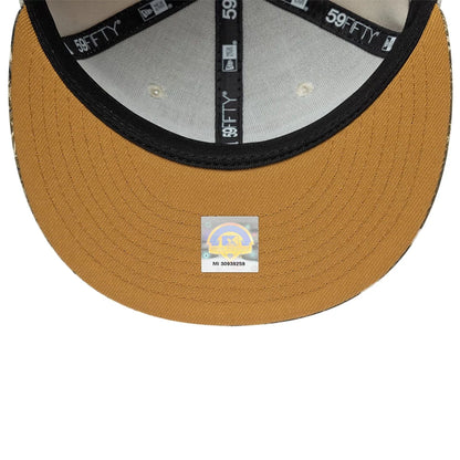 Pictured is this MiLB Hometown Gwinnett Stripers 59FIFTY Fitted cap in Beige. 2