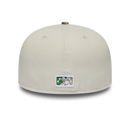 Pictured is this MiLB Hometown Buffalo Bisons 59FIFTY Fitted cap in Beige. 5
