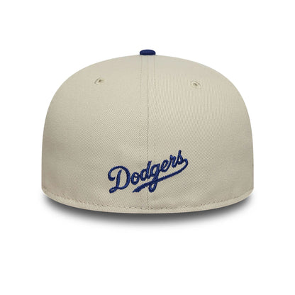 This is a LA Dodgers MLB Skull Beige 59FIFTY Fitted Cap 5