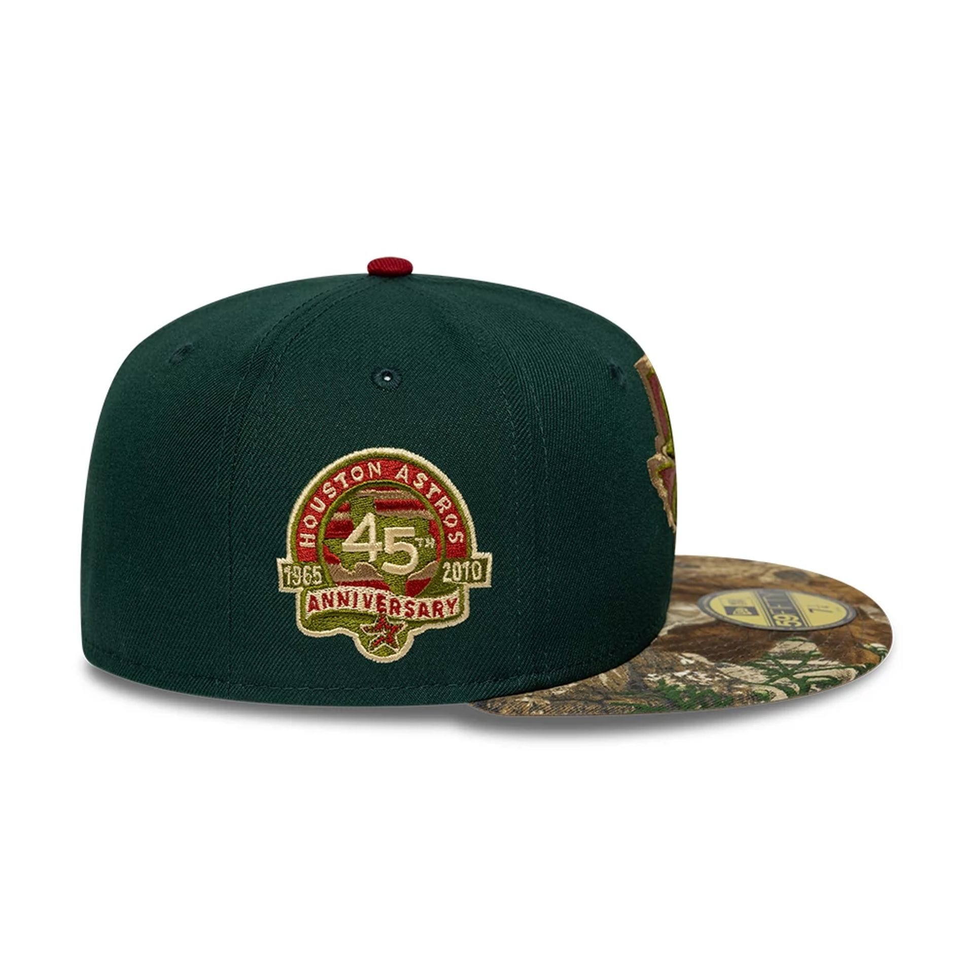 Pictured is this MLB Cooperstown Houston Astros 59FIFTY Fitted cap in dark green. 6