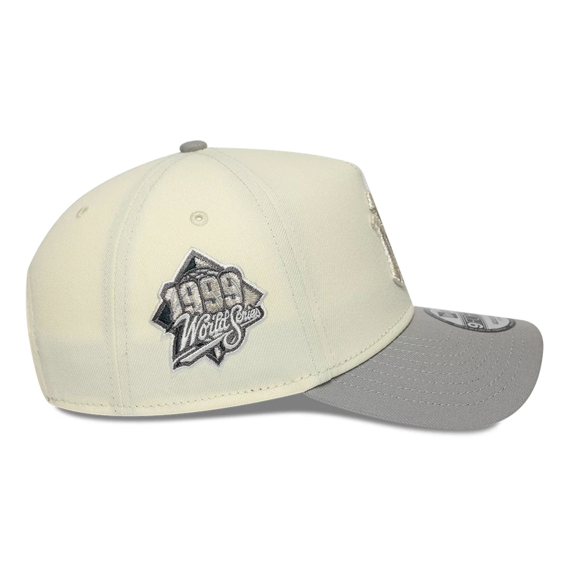 Pictured is this MLB Cooperstown New York Yankees 9FORTY A-Frame cap in white. 4