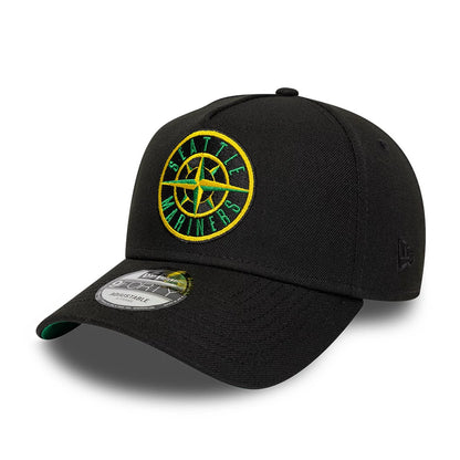 Pictured is this MLB Cooperstown Seattle Mariners 9FORTY A-Frame cap in black. 4