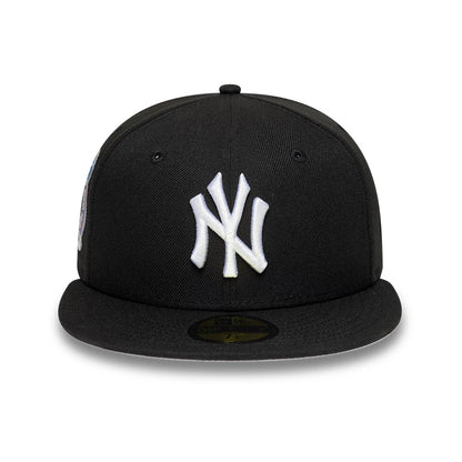 Pictured is this MLB Cooperstown New York Yankees 59FIFTY Fitted cap in black. 3