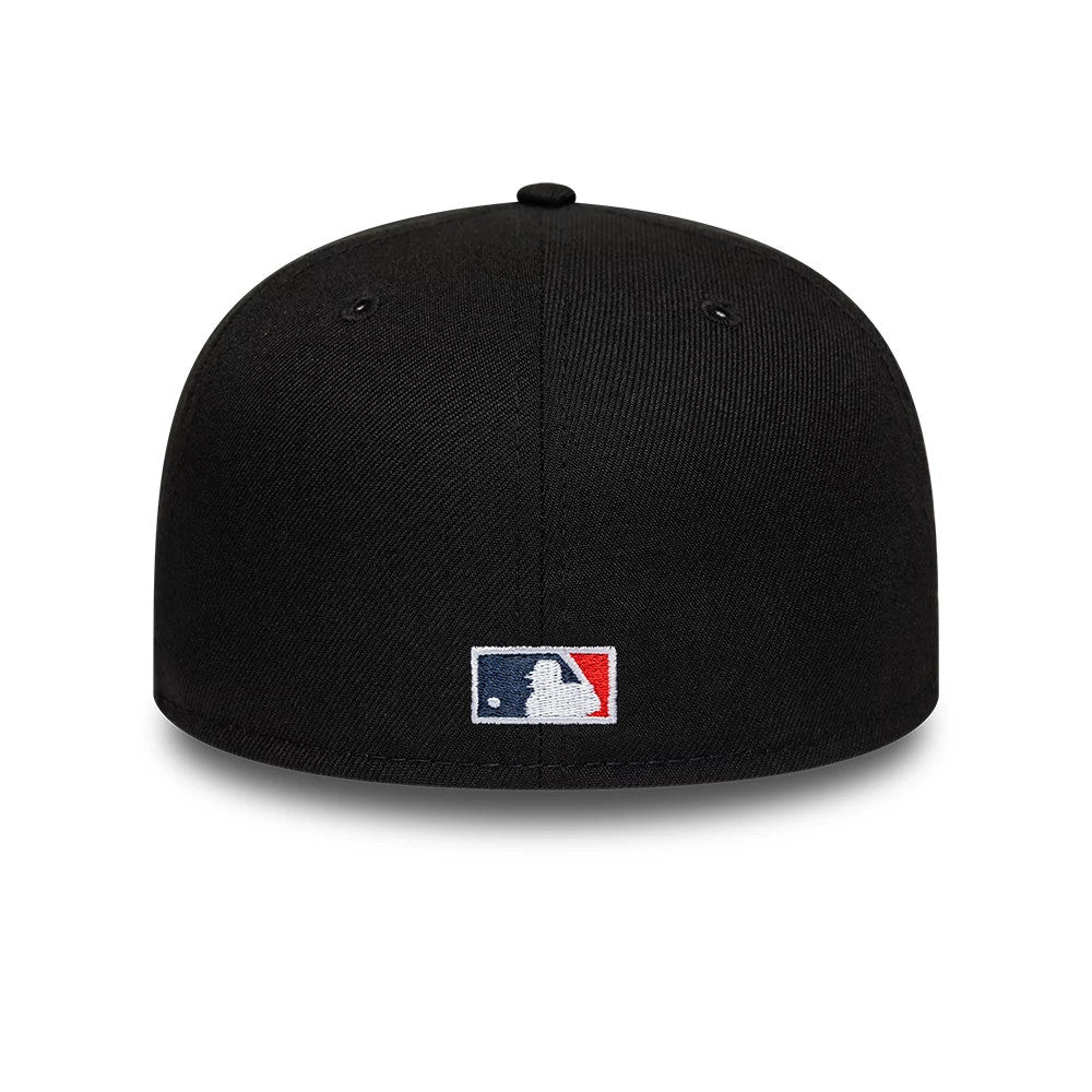 Pictured is this MLB Cooperstown New York Yankees 59FIFTY Fitted cap in black. 5