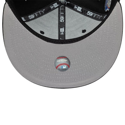 Pictured is this MLB Cooperstown New York Yankees 59FIFTY Fitted cap in black. 2
