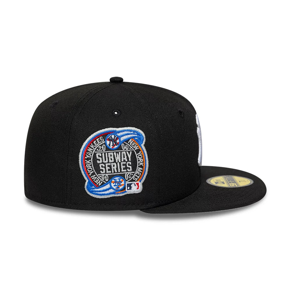 Pictured is this MLB Cooperstown New York Yankees 59FIFTY Fitted cap in black. 6