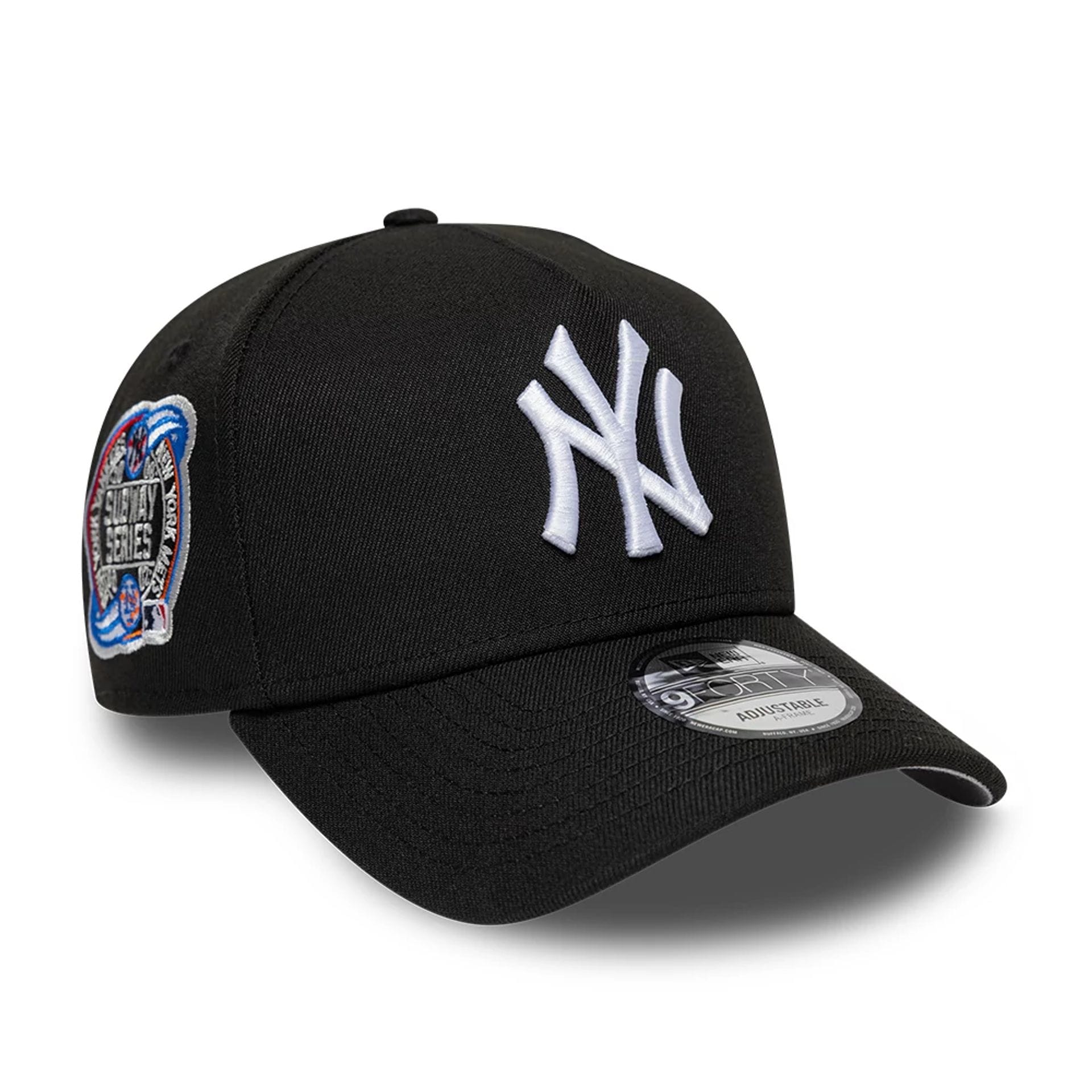Pictured is this MLB Cooperstown New York Yankees 9FORTY A-Frame cap in black. 1