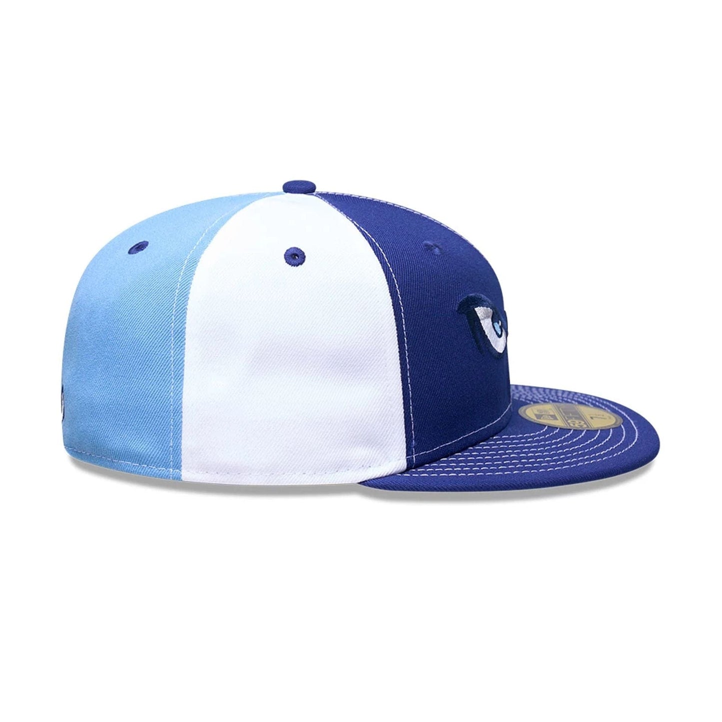 Pictured is this MiLB Pinwheel Lake Elsinore Storm 59FIFTY Fitted cap in pastel blue. 6