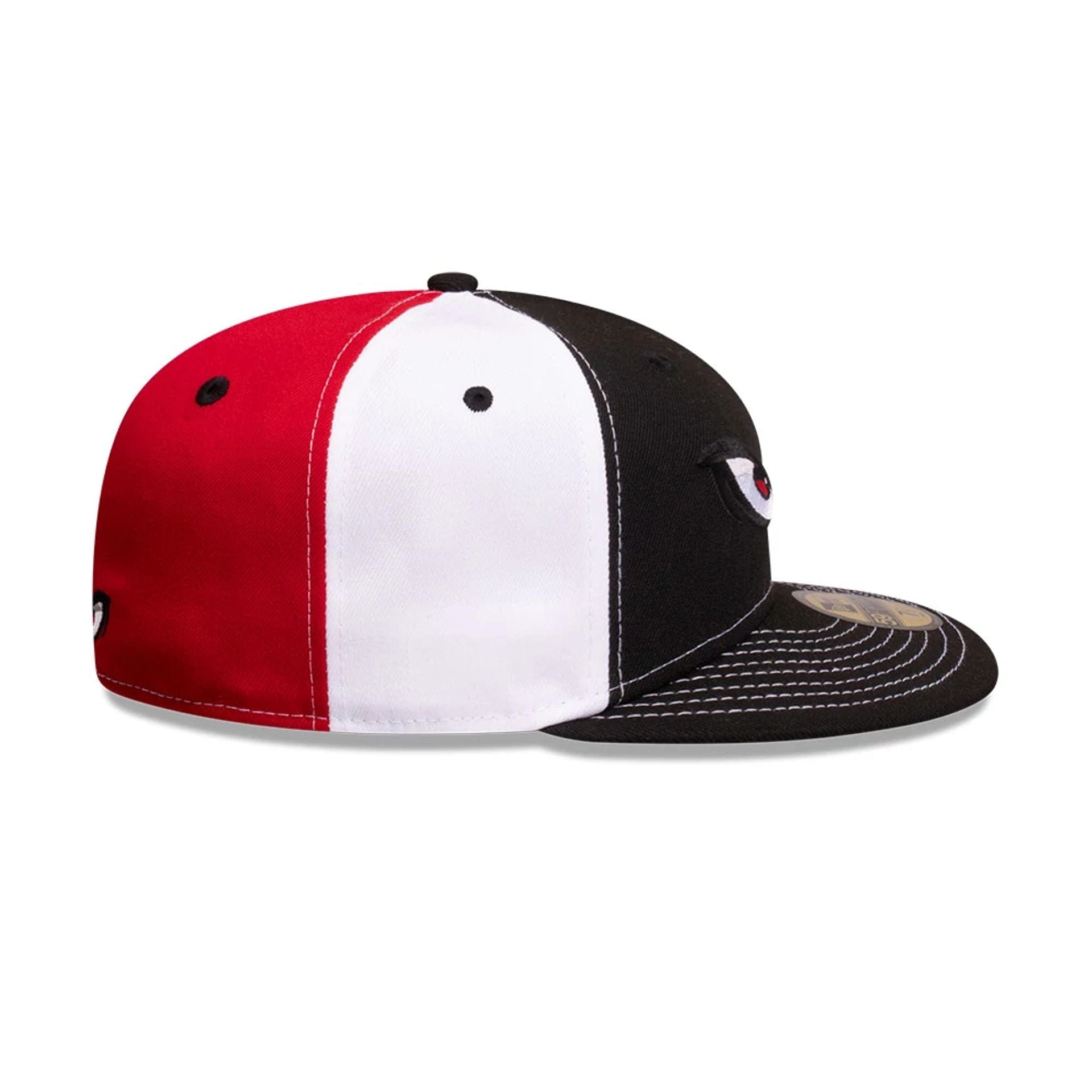 Pictured is this MiLB Pinwheel Lake Elsinore Storm 59FIFTY Fitted cap in red. 7