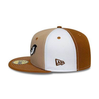 Pictured is this MiLB Pinwheel Lake Elsinore Storm 59FIFTY Fitted cap in Cream. 6