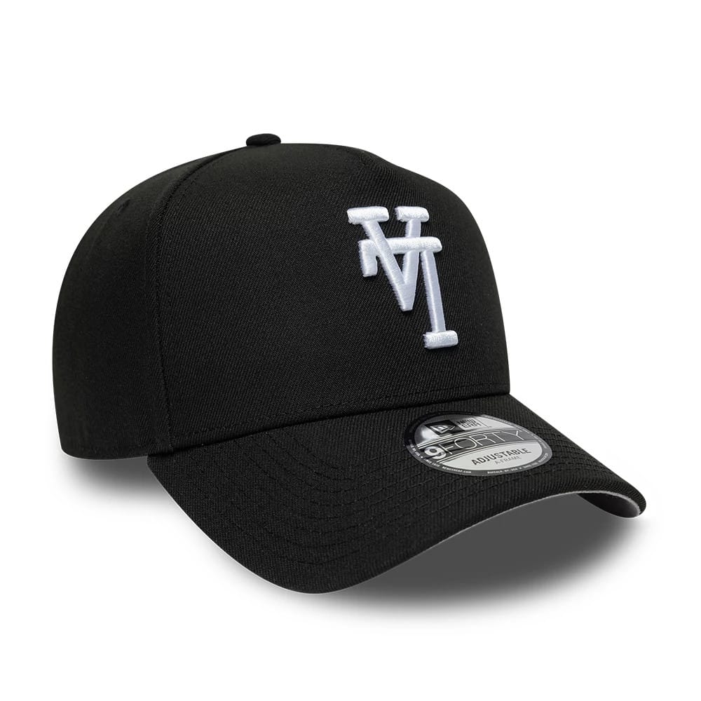 Pictured is this  MLB Upsidedown LA Dodgers 9FORTY A-Frame cap in black. 4