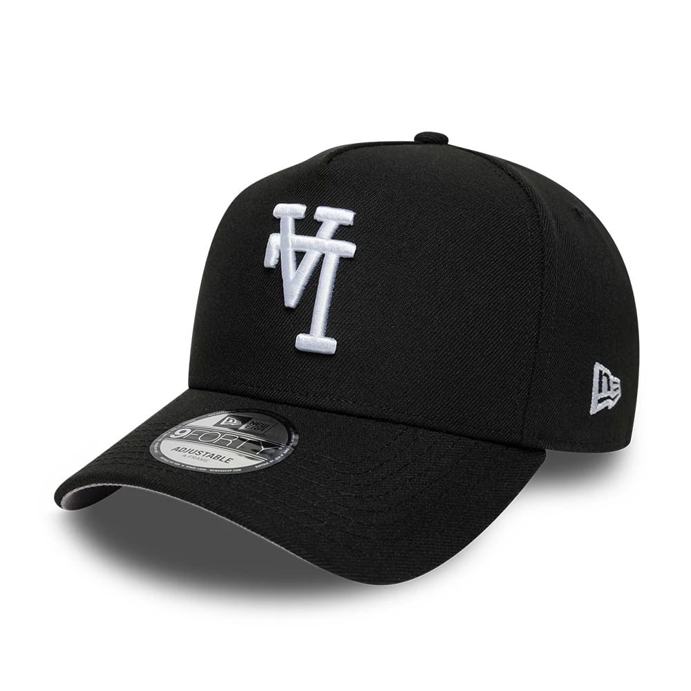 Pictured is this  MLB Upsidedown LA Dodgers 9FORTY A-Frame cap in black. 1