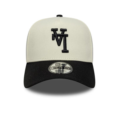 Pictured is this  MLB 2Tone LA Dodgers 9FORTY A-Frame cap in cream. 3