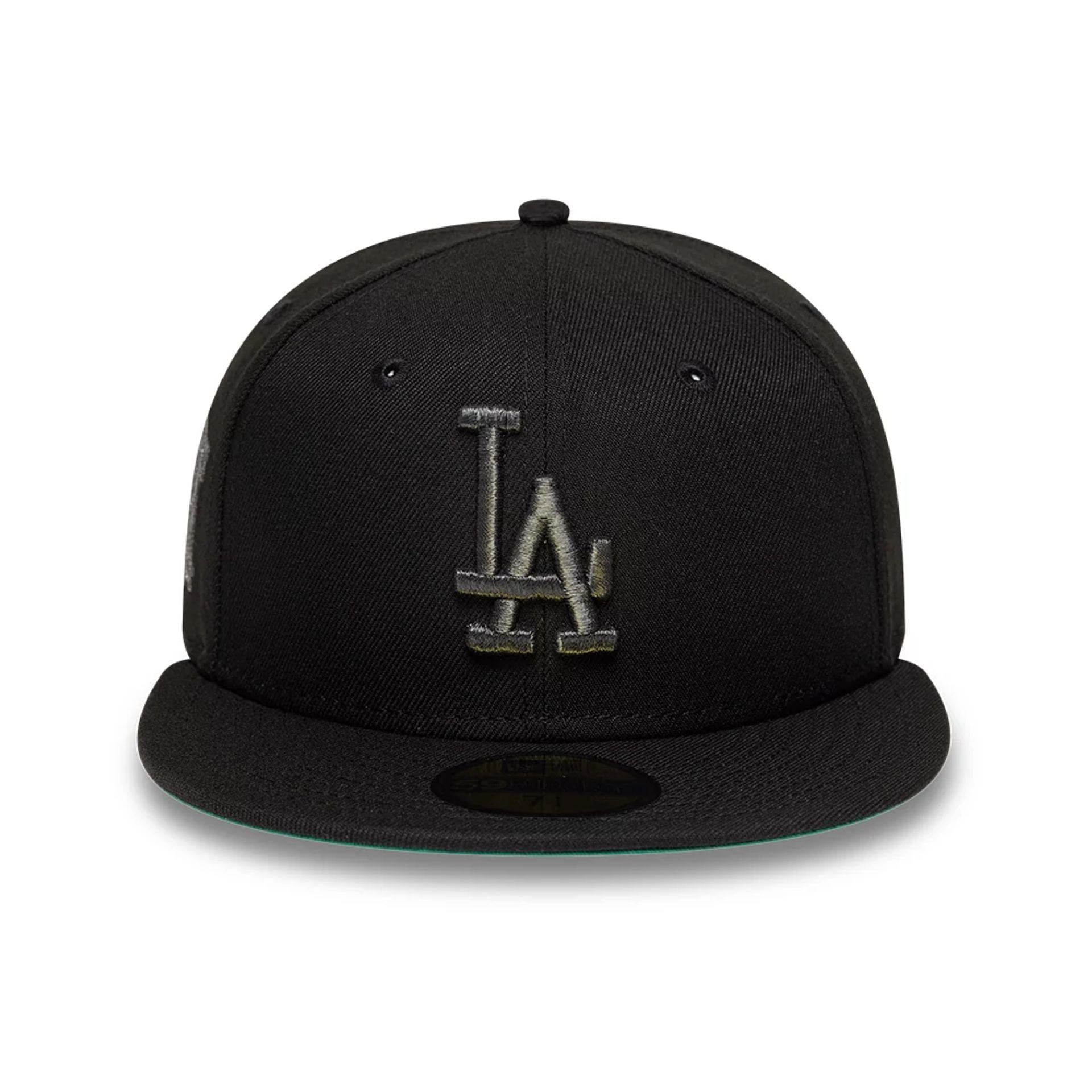 Pictured is this MLB Cooperstown LA Dodgers 59FIFTY Fitted cap in black. 3