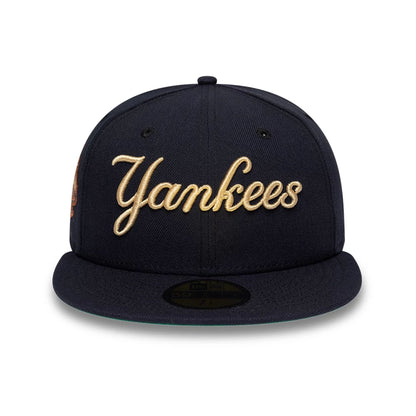 Pictured is this MLB Cooperstown New York Yankees 59FIFTY Fitted cap in navy. 3