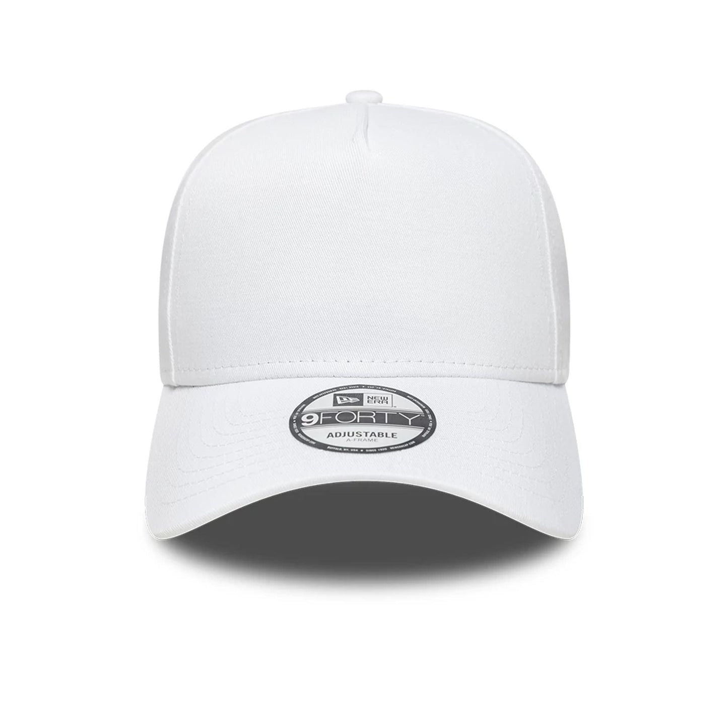 This is a New Era White 9FORTY A-Frame Adjustable Cap 3