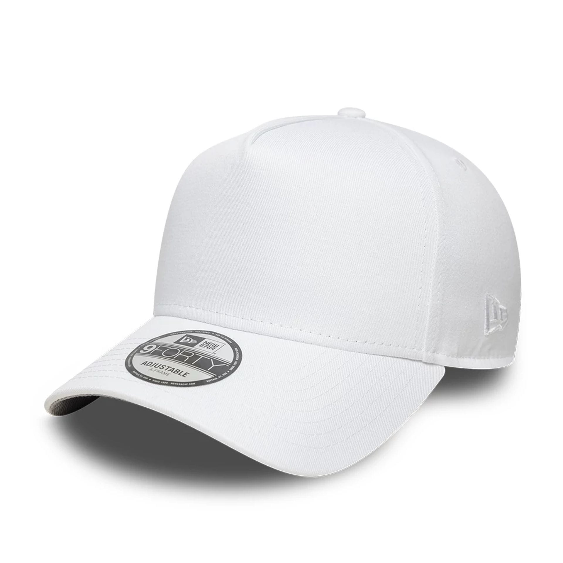 New Era White 9FORTY A-Frame Cap | NEC EU