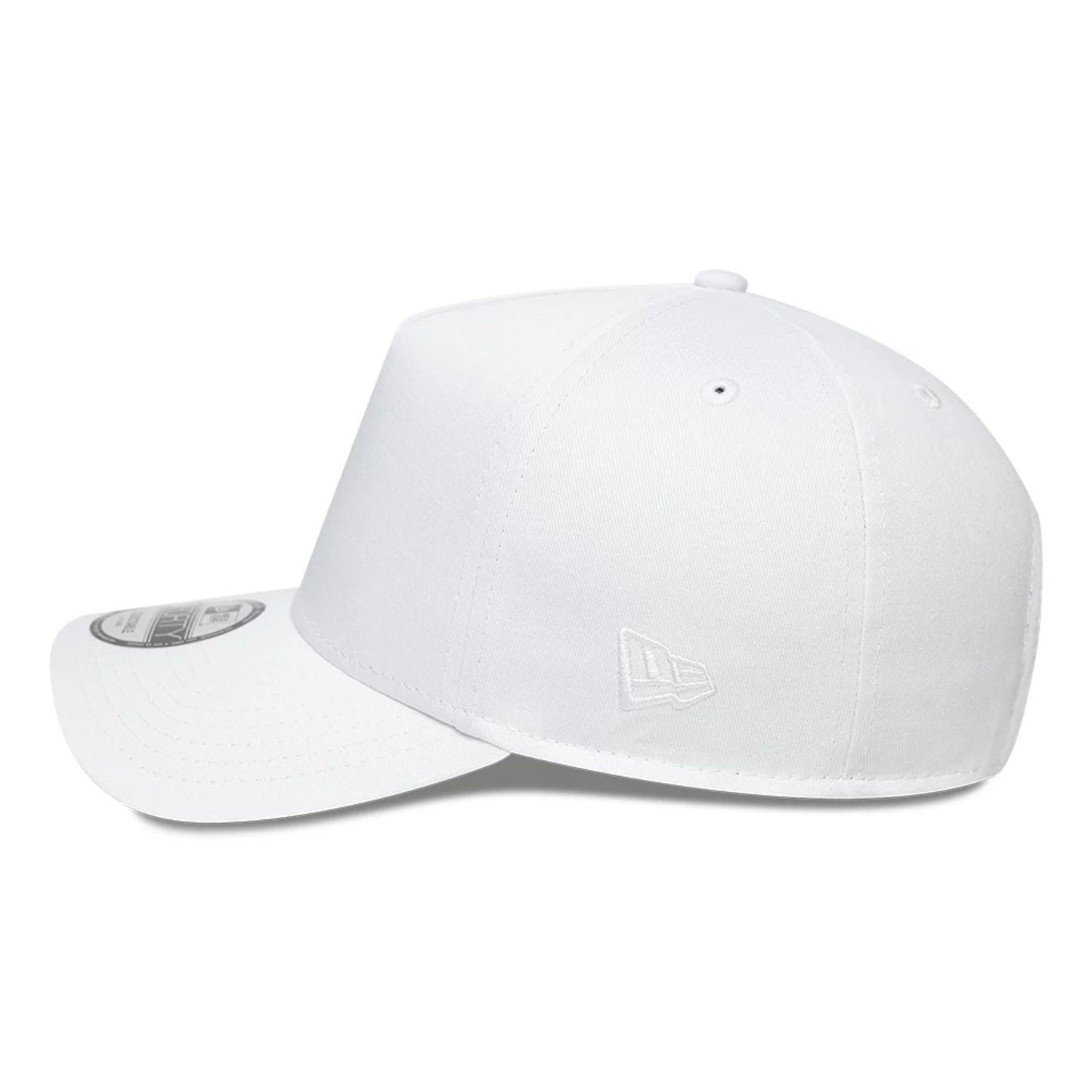 This is a New Era White 9FORTY A-Frame Adjustable Cap 5
