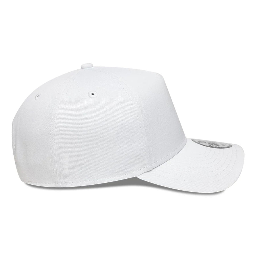 This is a New Era White 9FORTY A-Frame Adjustable Cap 6