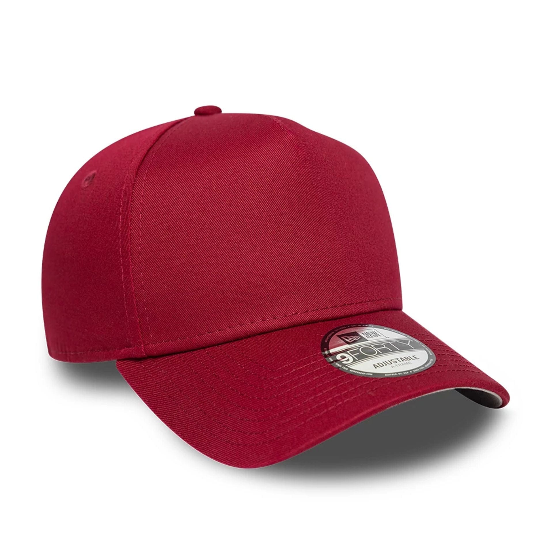 This is a New Era Red 9FORTY A-Frame Adjustable Cap 4