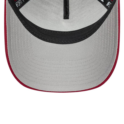 This is a New Era Red 9FORTY A-Frame Adjustable Cap 2