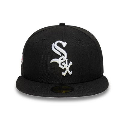 Pictured is this MLB Cooperstown Chicago White Sox 59FIFTY Fitted cap in black. 3