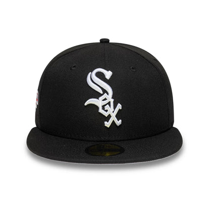 Pictured is this MLB Cooperstown Chicago White Sox 59FIFTY Fitted cap in black. 3