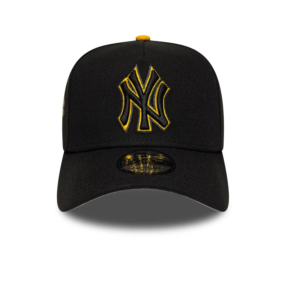 Pictured is this MLB Cooperstown New York Yankees 9FORTY A-Frame cap in black. 3