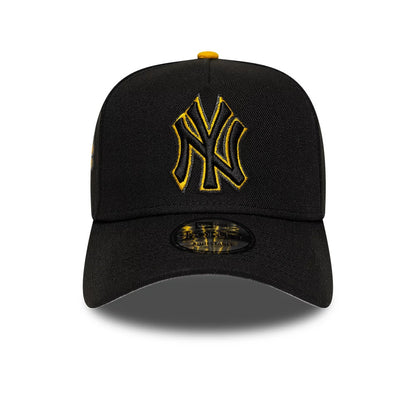 Pictured is this MLB Cooperstown New York Yankees 9FORTY A-Frame cap in black. 3