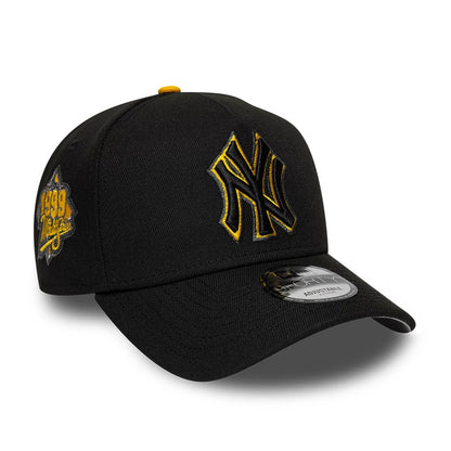 Pictured is this MLB Cooperstown New York Yankees 9FORTY A-Frame cap in black. 1