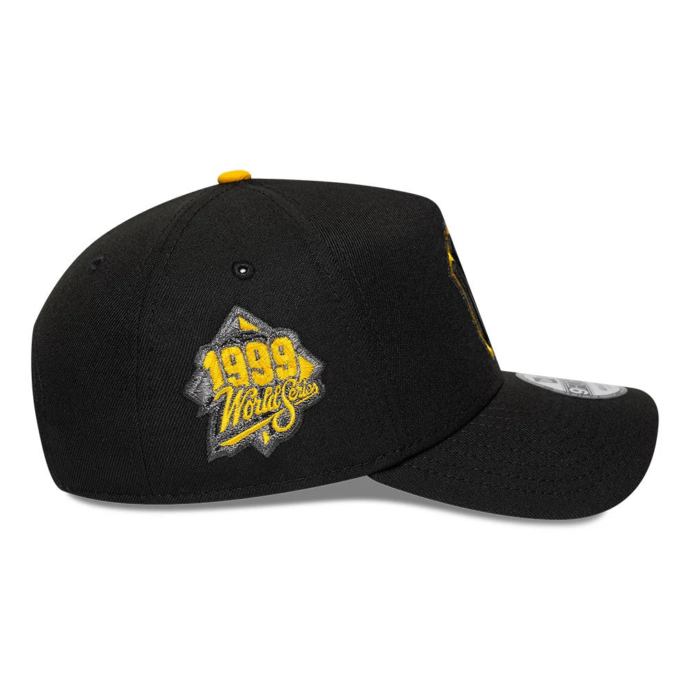 Pictured is this MLB Cooperstown New York Yankees 9FORTY A-Frame cap in black. 5
