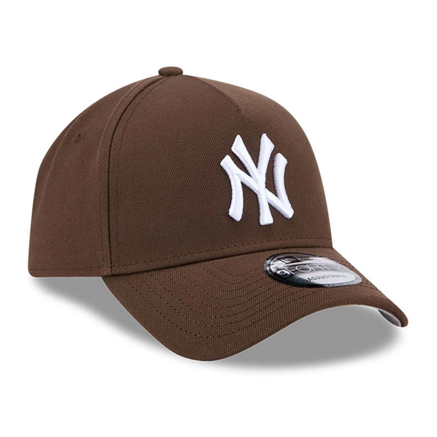 This is a New York Yankees MLB Dark Brown 9FORTY A-Frame Adjustable Cap 4