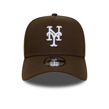 This is a New York Mets MLB Dark Brown 9FORTY A-Frame Adjustable Cap 3