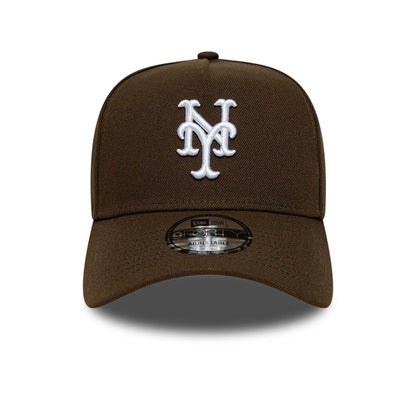 This is a New York Mets MLB Dark Brown 9FORTY A-Frame Adjustable Cap 3