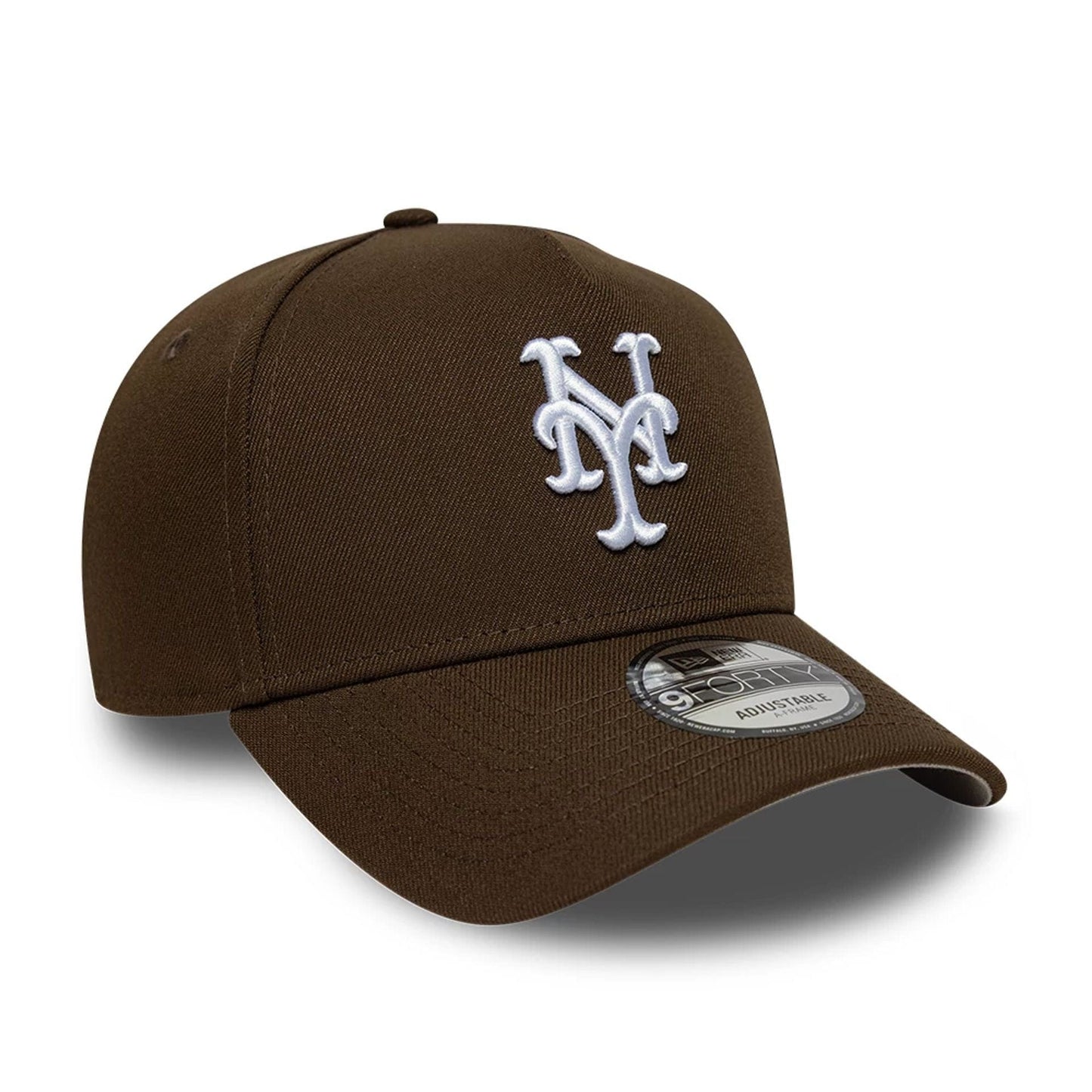 This is a New York Mets MLB Dark Brown 9FORTY A-Frame Adjustable Cap 4