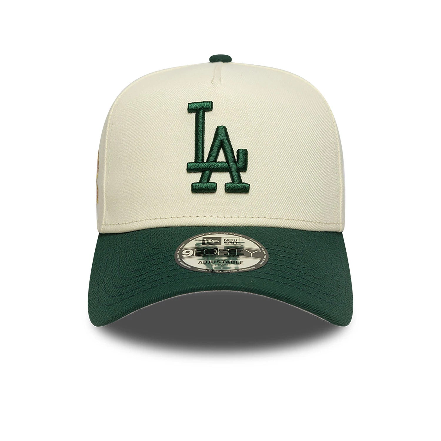 This is a LA Dodgers Chrome And Dark Green White 9FORTY A-Frame Adjustable Cap 3