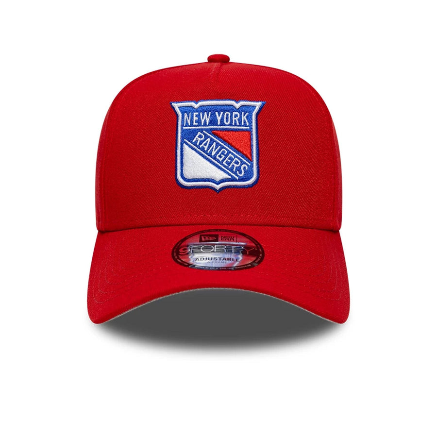 This is a New York Rangers NHL Red 9FORTY A-Frame Adjustable Cap 3