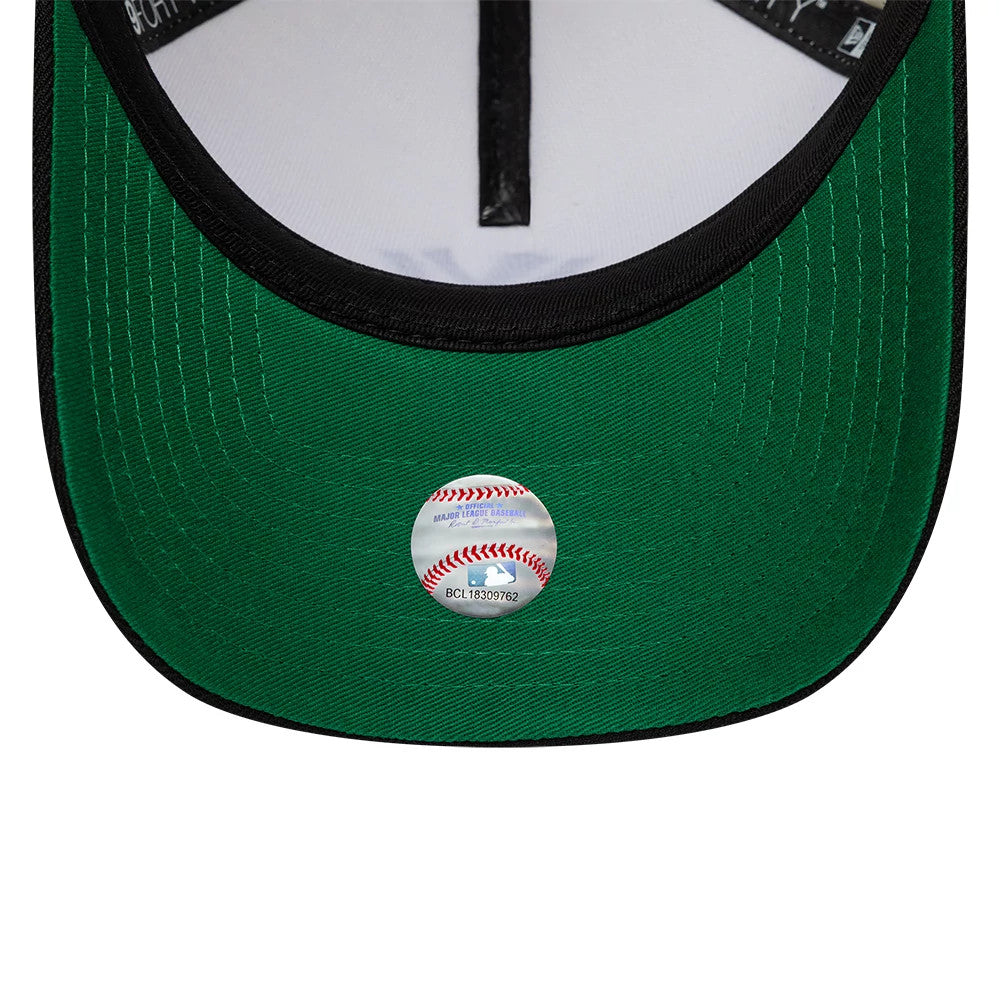 Pictured is this MLB Cooperstown New York Yankees 9FORTY A-Frame cap in white. 2