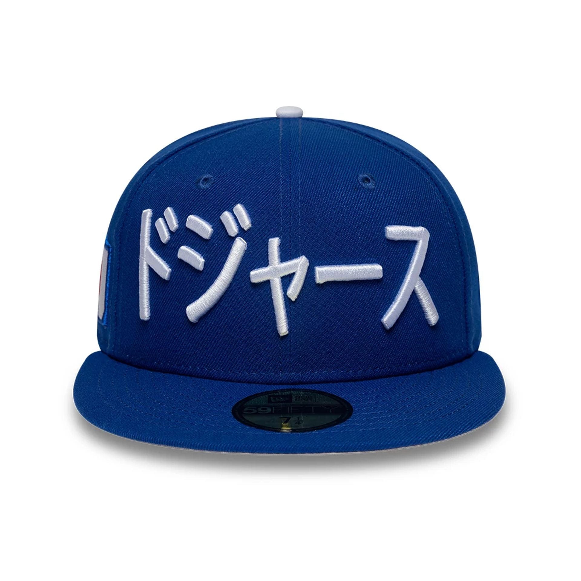 Pictured is this MLB Kanji Japan Flag LA Dodgers 59FIFTY Fitted cap in blue. 3