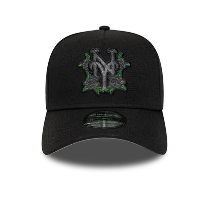 Pictured is this MLB New York Mets 9FORTY A-Frame cap in black. 3