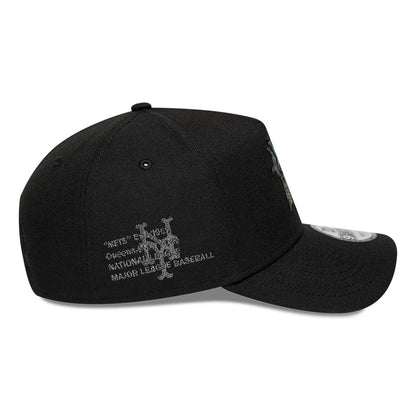 Pictured is this MLB New York Mets 9FORTY A-Frame cap in black. 5