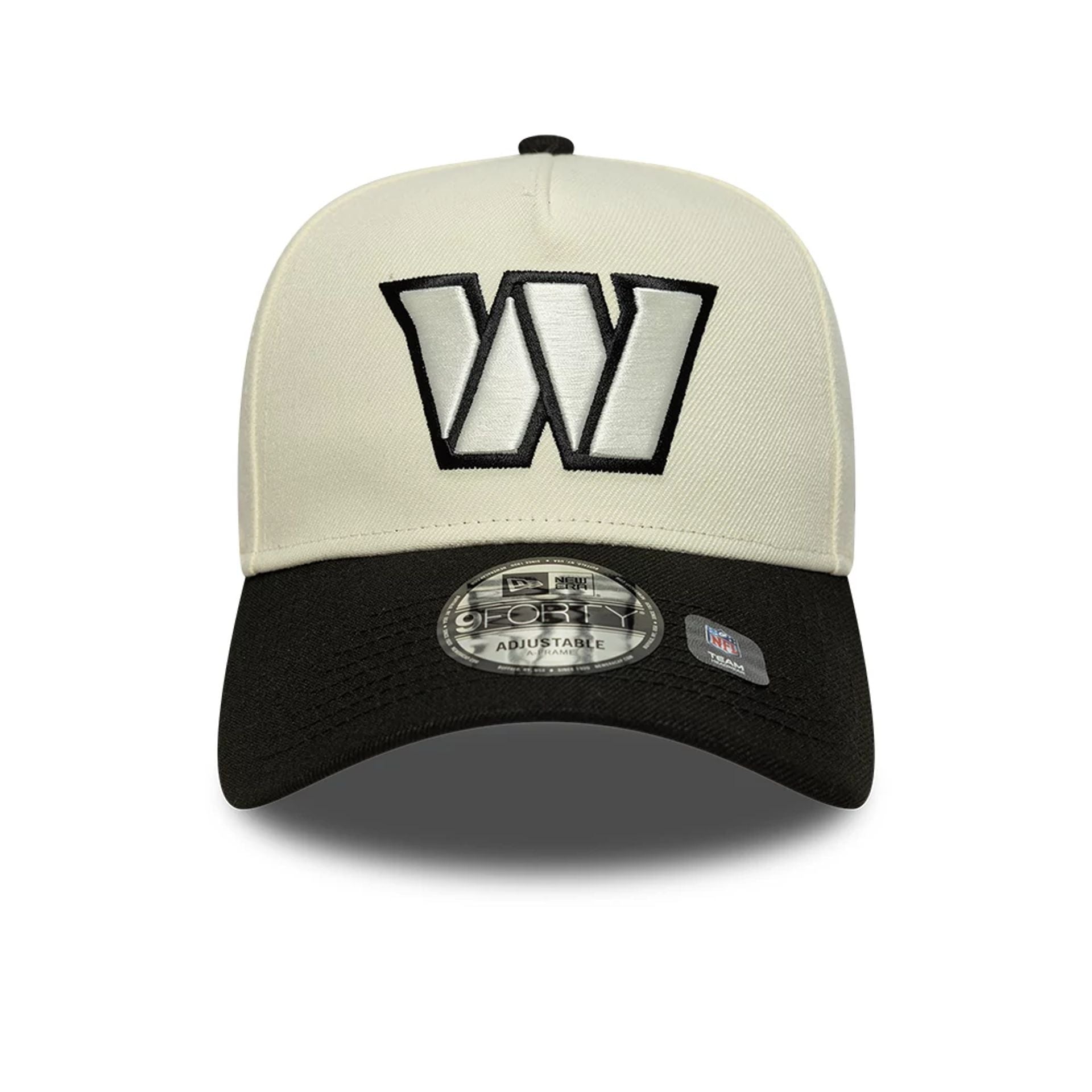 This is a Washington Commanders NFL White 9FORTY A-Frame Adjustable Cap 3