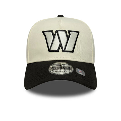 This is a Washington Commanders NFL White 9FORTY A-Frame Adjustable Cap 3