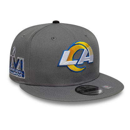 This is a LA Rams NFL Grey 9FIFTY Snapback Adjustable Cap 1
