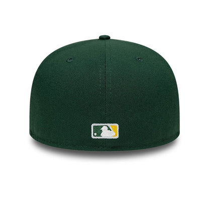 Pictured is this MLB Athletics 59FIFTY Fitted cap in dark green. 5